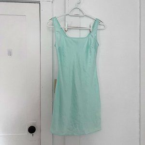 Wilfred Teal Blue Silk Slip Dress - Never Worn